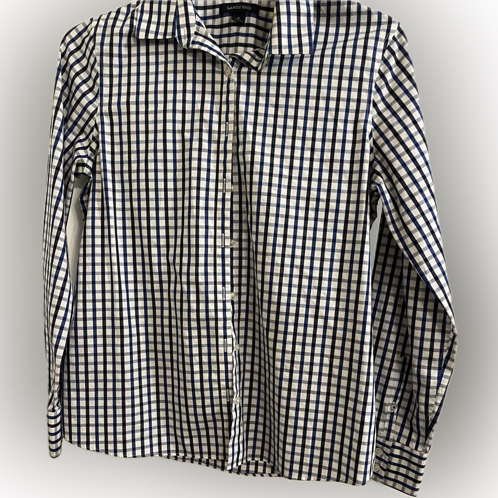Blue Checkered Women’s Cotton Shirt